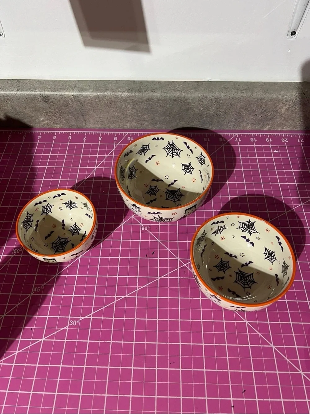 Temptations Boofetti Ceramic prep Nesting Bowls - set of 3